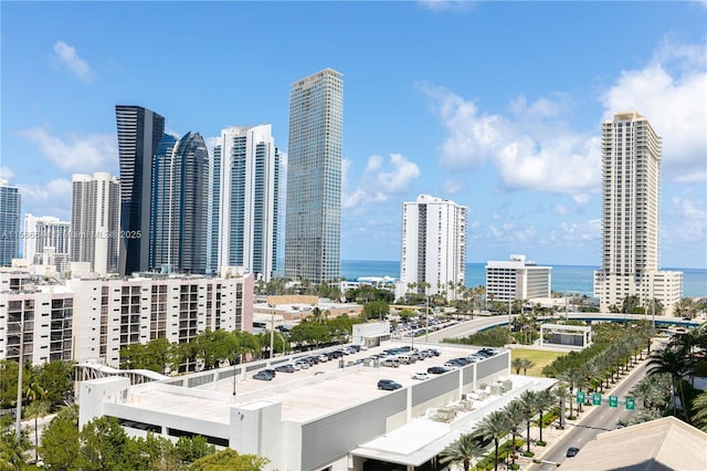 view of city featuring a water view