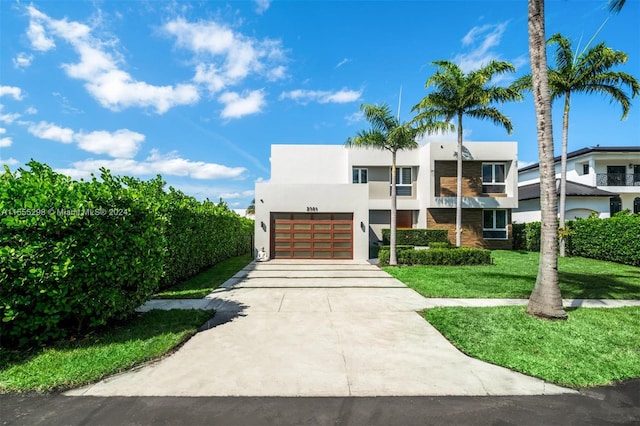 view of front of house with a front yard