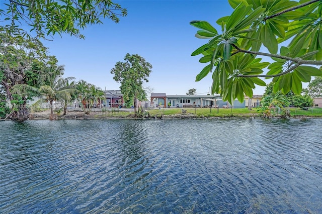 view of water feature