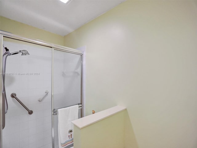 bathroom with walk in shower