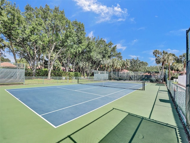 view of tennis court