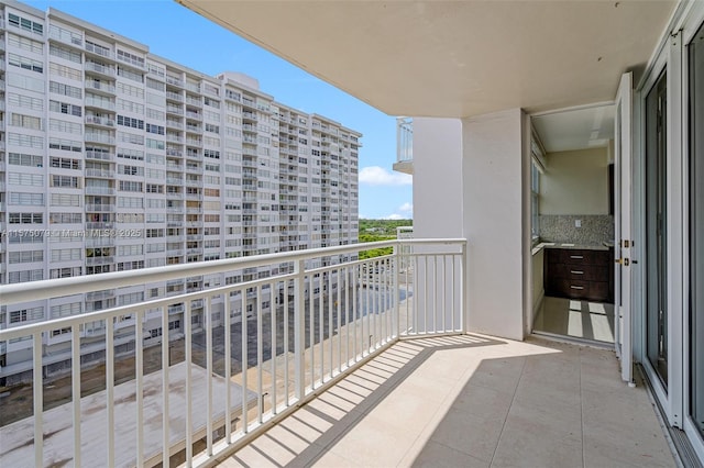 view of balcony