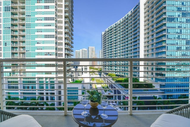 view of balcony