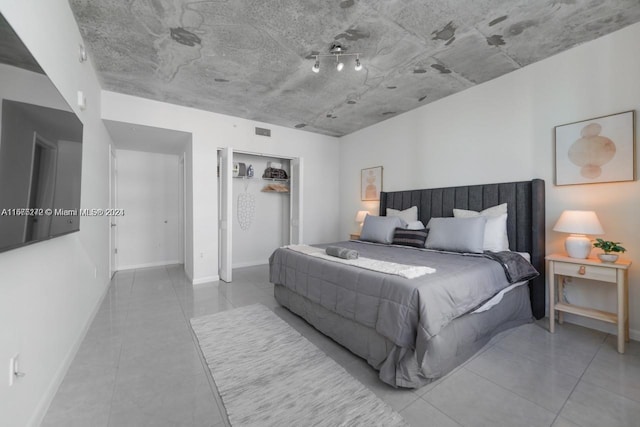 view of tiled bedroom