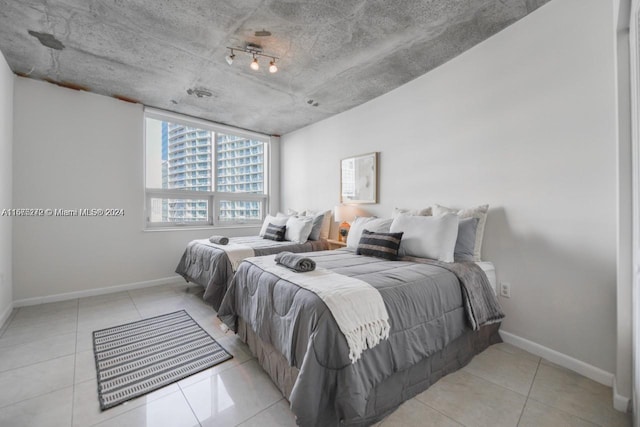 view of tiled bedroom