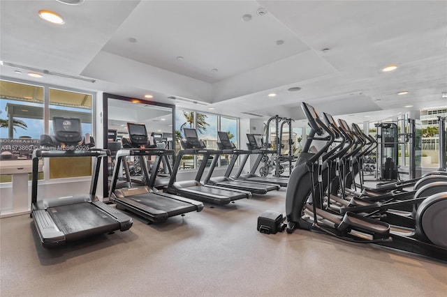 view of exercise room