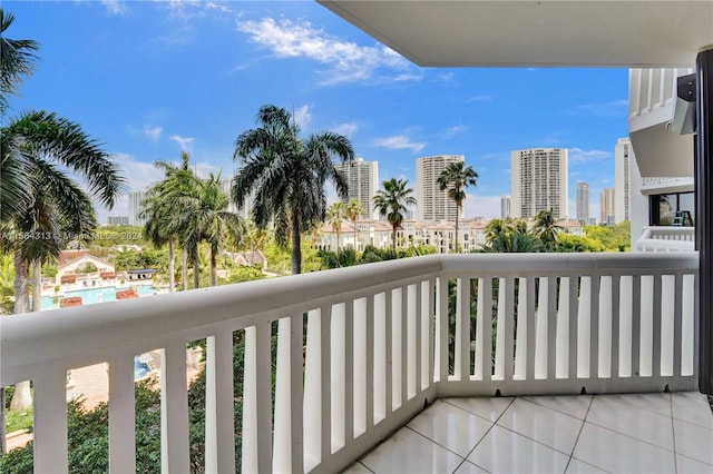 view of balcony