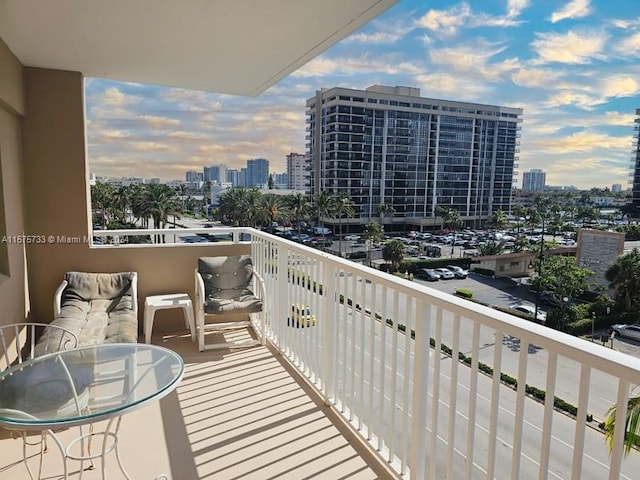 view of balcony