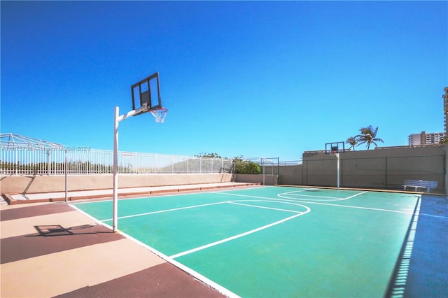 view of sport court