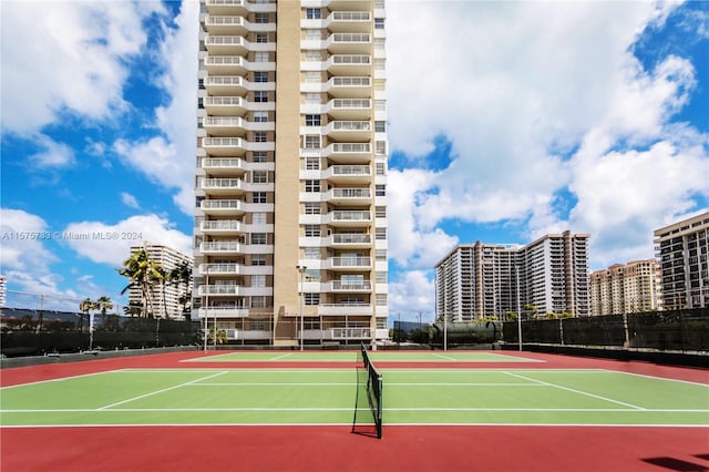 view of tennis court