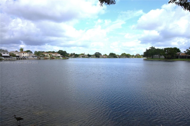 view of water feature