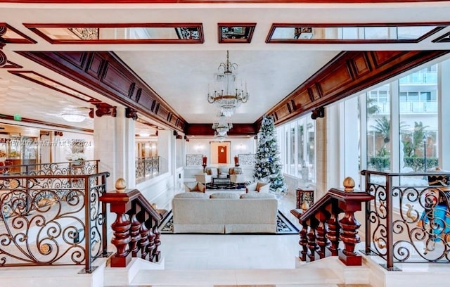 view of tiled dining room