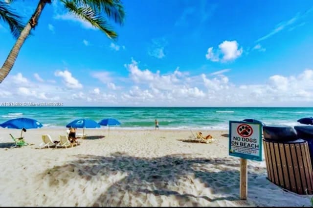 water view with a beach view