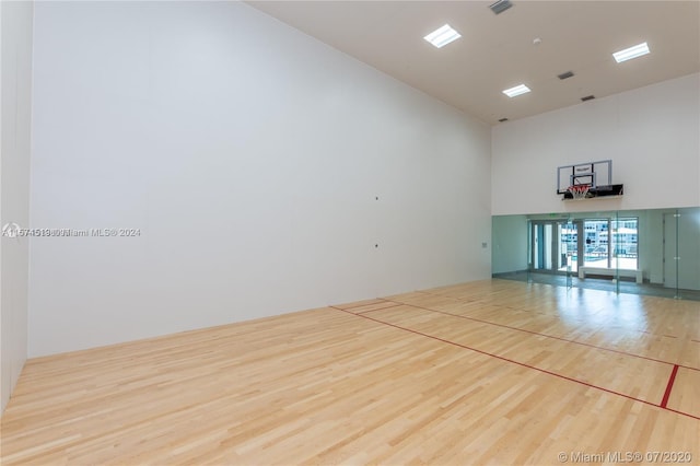 view of basketball court