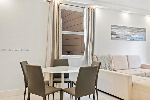 dining room featuring tile flooring