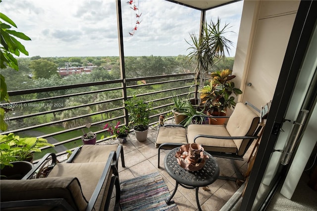 view of balcony