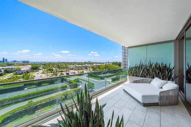 balcony with an outdoor hangout area