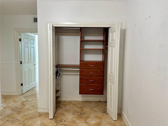 view of closet