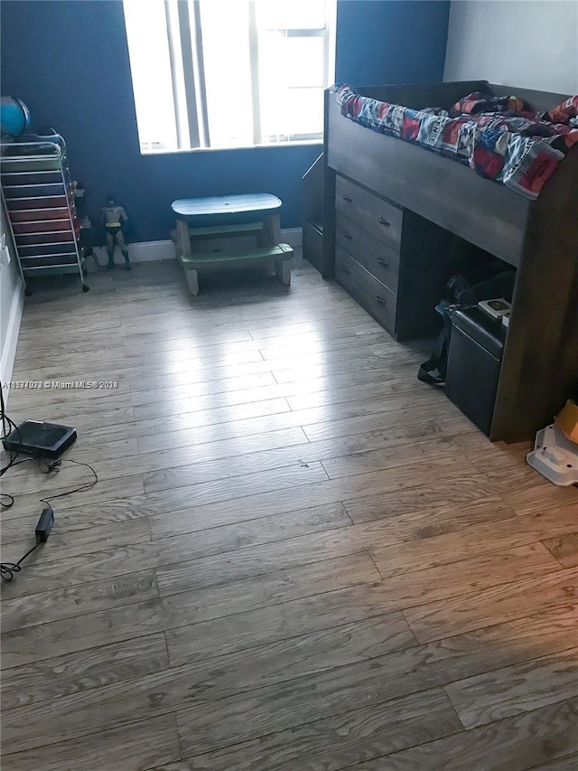 interior space featuring wood-type flooring