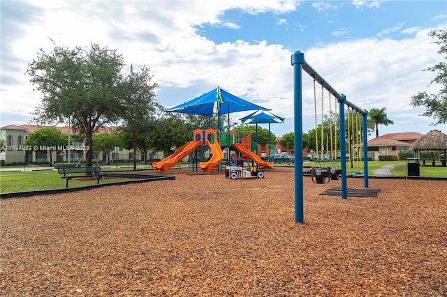 view of play area