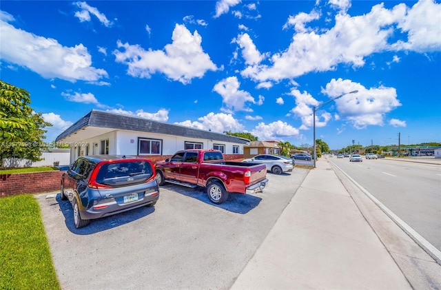 view of vehicle parking