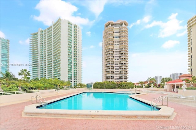 view of pool