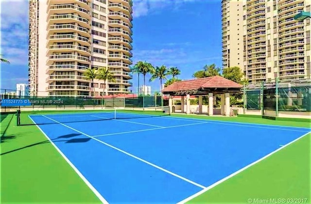 view of tennis court