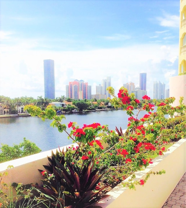 view of water feature