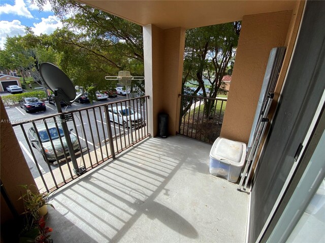 view of balcony