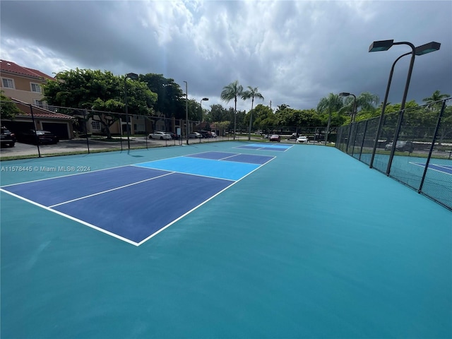 view of tennis court