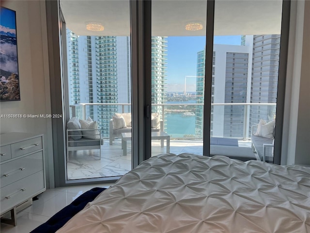 unfurnished bedroom featuring light tile patterned floors