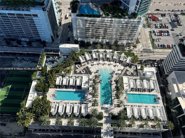 birds eye view of property