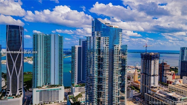 view of city featuring a water view