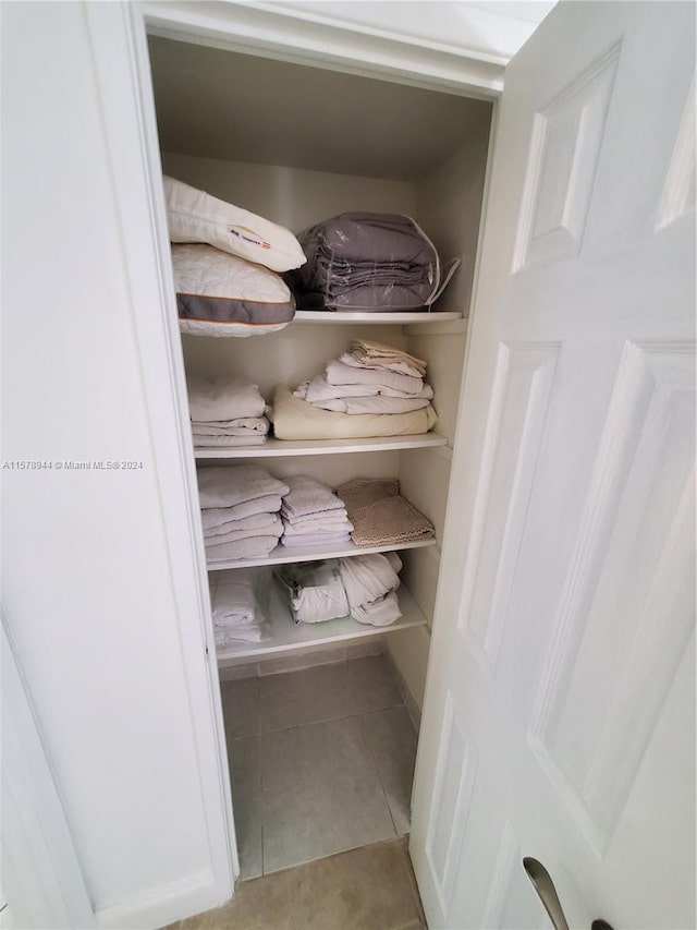 view of closet