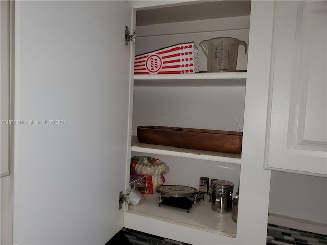 view of pantry