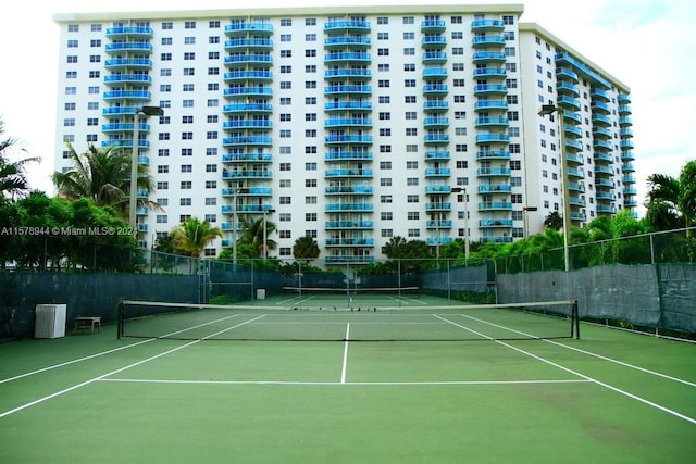 view of tennis court