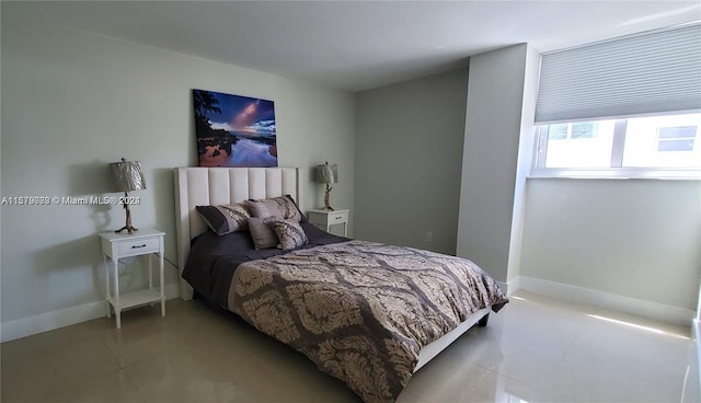 view of tiled bedroom