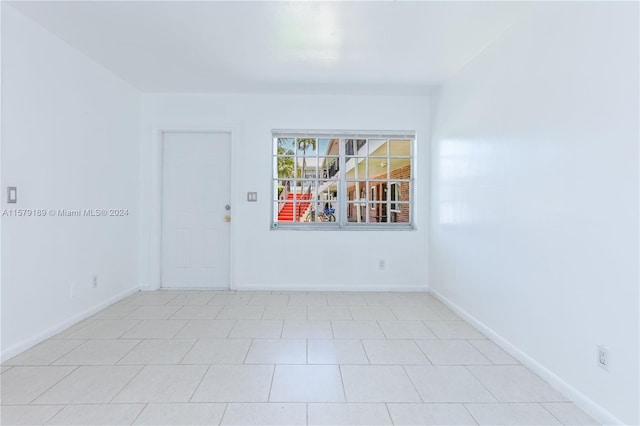 view of tiled empty room