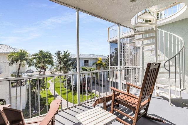 view of balcony