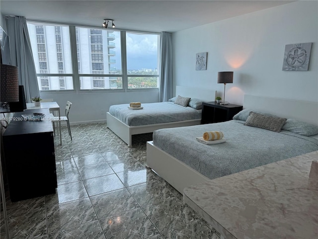 view of tiled bedroom