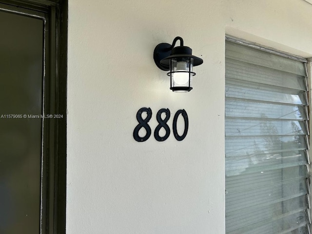 details featuring stucco siding