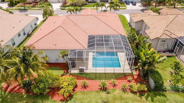 birds eye view of property featuring a residential view