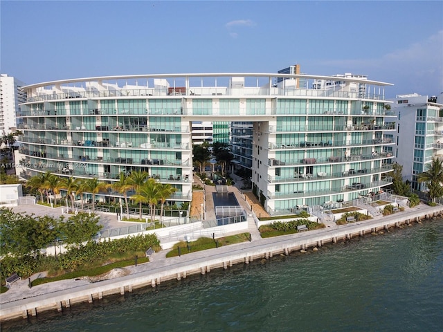 view of property featuring a water view