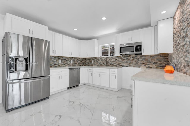 unfurnished living room featuring light tile flooring