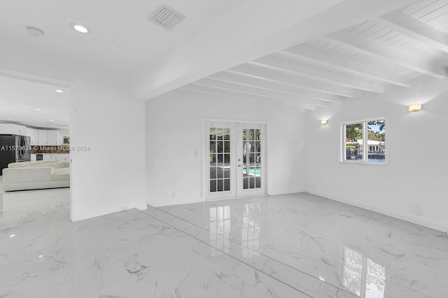 view of tiled spare room