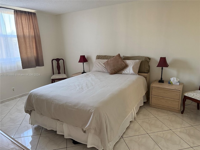 view of tiled bedroom