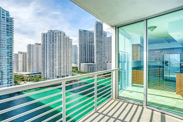 view of balcony