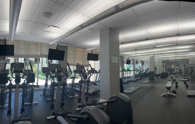 view of workout area