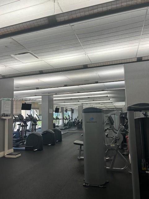 view of gym