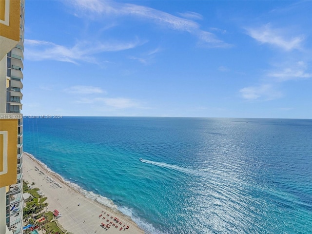 water view with a beach view